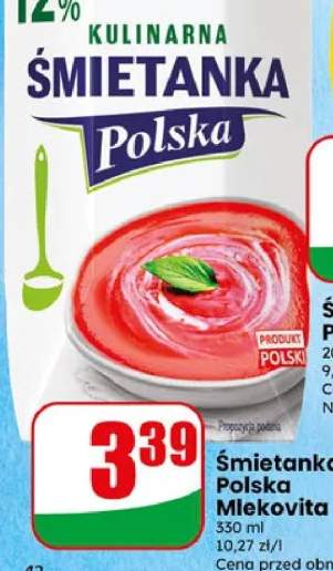 Śmietanka UHT 12% kulinarna Polska Mlekovita