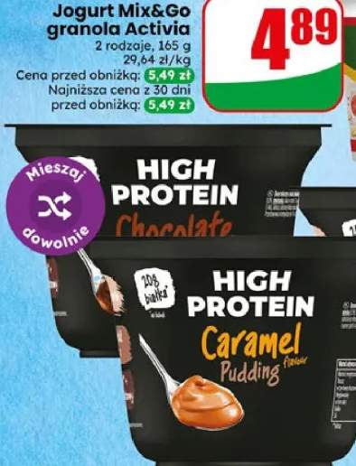 Jogurt mix&go granola activia 2 rodzaje