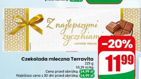 Czekolada mleczna Terravita