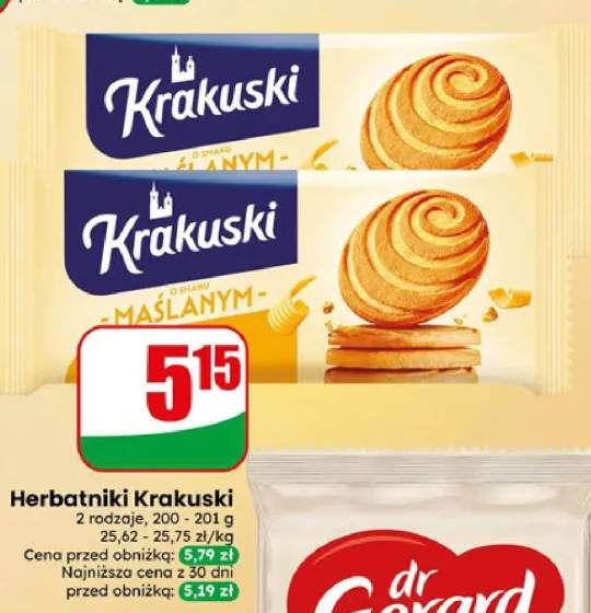 Herbatniki Krakuski o smaku ślanym