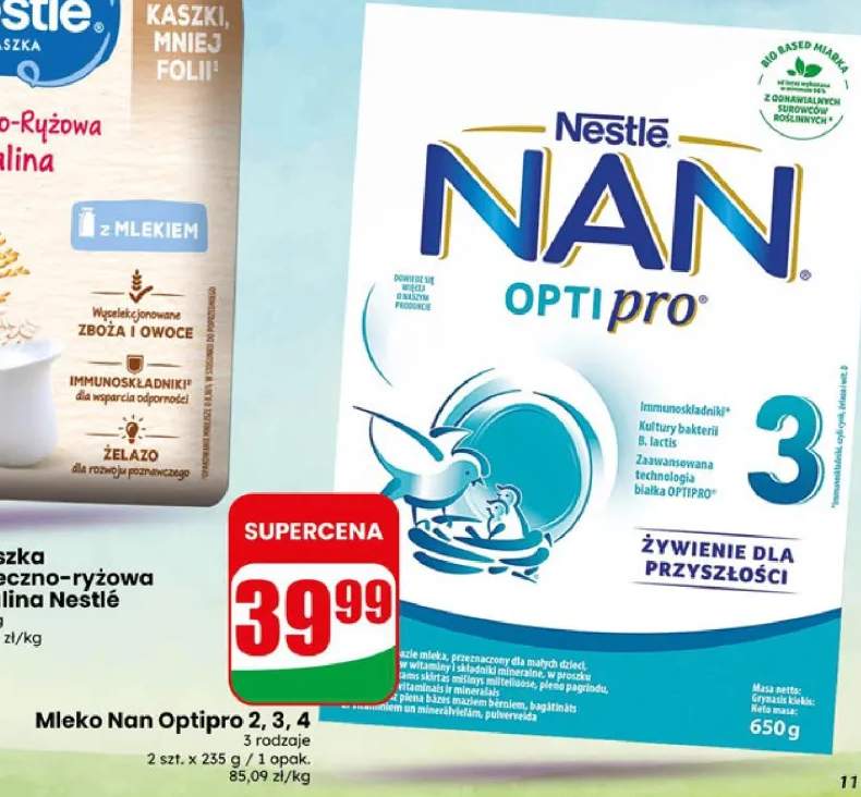 Mleko Nan Optipro 3 Nestlé