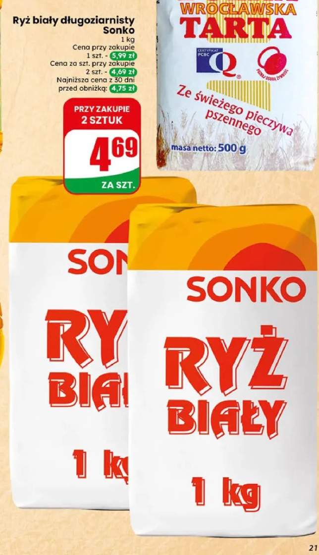 Ryż biały długoziarnisty Sonko