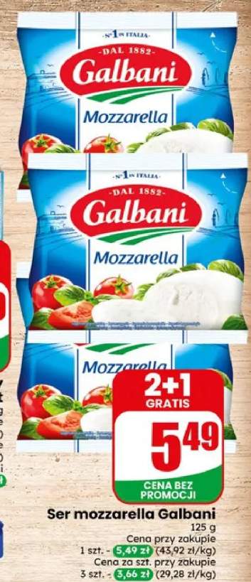 Ser mozzarella Galbani