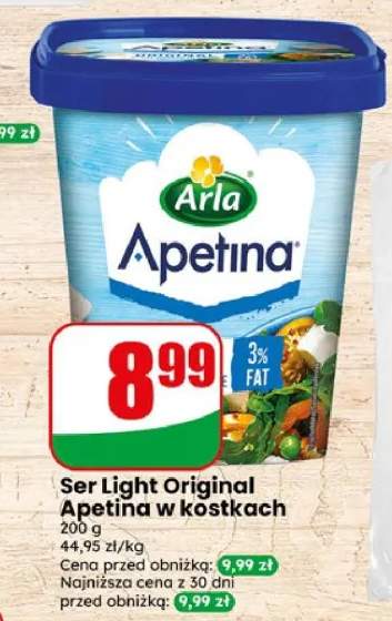 Ser Light Original Apetina w kostkach