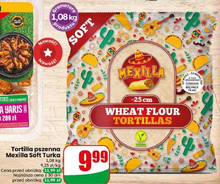 Tortilla pszenna Mexilla Soft Turka