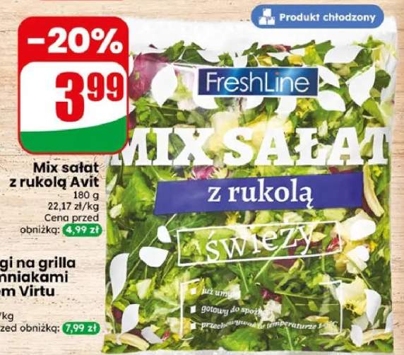 Mix sałat z rukolą Avit FreshLine