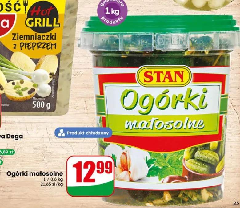 Ogórki małosolne Stan