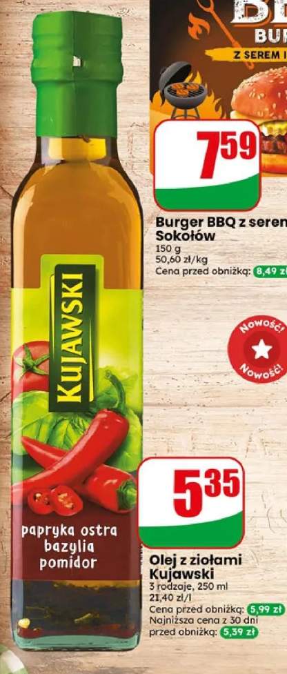 Olej z ziołami papryka ostra Kujawski