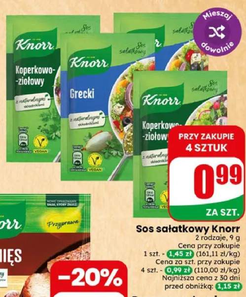 Sos sałatkowy Knorr grecki