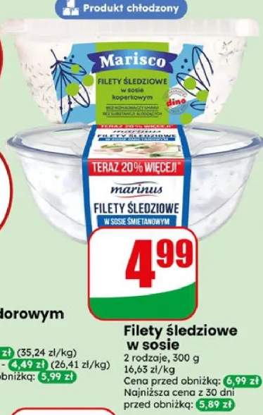 Filety śledziowe w sosie Marisco