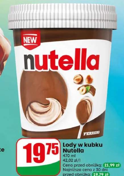 Lody w kubku Nutella Ferrero