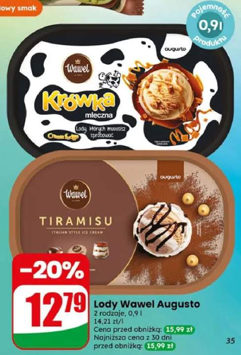 Lody Wawel Augusto Tiramisu