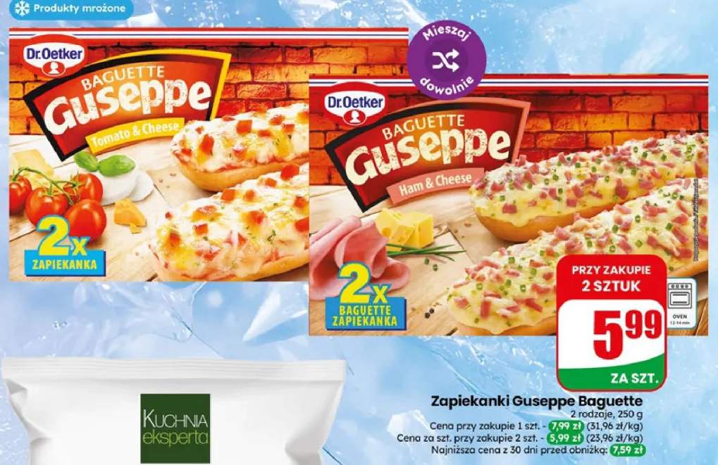 Zapiekanka Guseppe Baguette Ham & Cheese Dr.Oetker