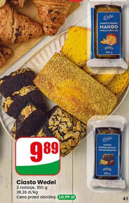 Ciasto E.Wedel o smaku mango z białą czekoladą