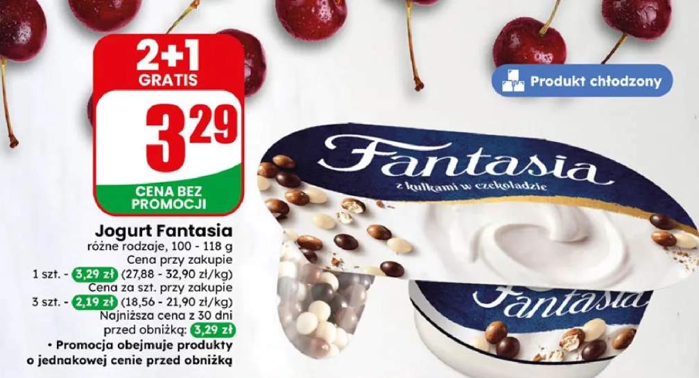 Jogurt Fantasia z kulkami w czekoladzie