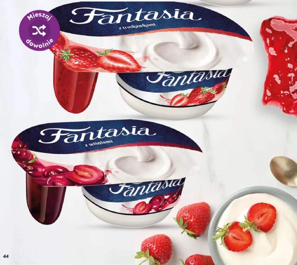 Jogurt Fantasia z truskawkami