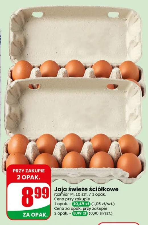 Jaja świeże ściółkowe rozmiar M