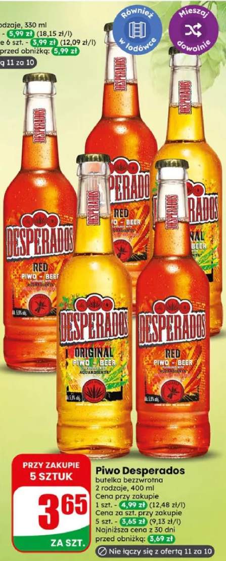 Piwo Desperados Red butelka bezzwrotna