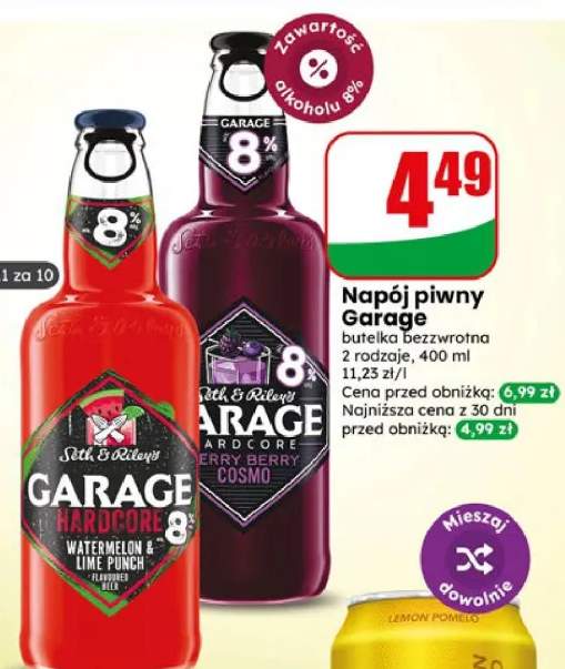 Napój piwny Garage Seth & Riley's butelka bezzwrotna