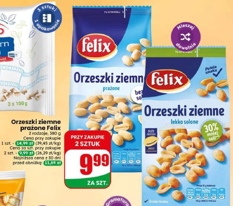 Orzeszki ziemne prażone Felix