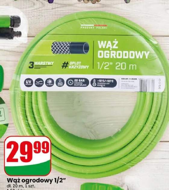 Wąż ogrodowy 1/2" 20m