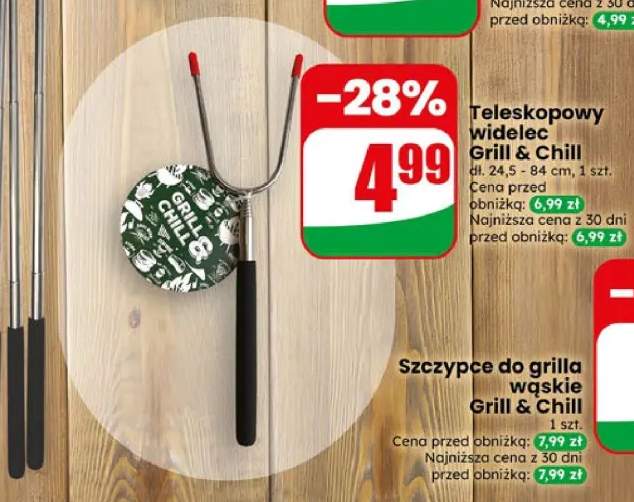 Szczypce do grilla wąskie Grill & Chill