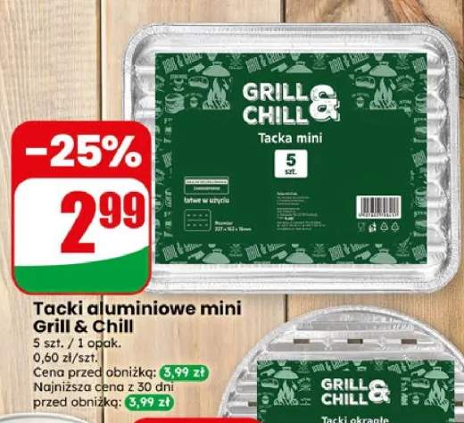 Tacki aluminiowe mini Grill & Chill