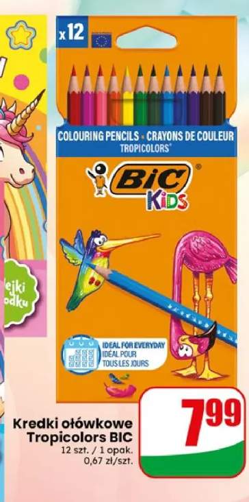Kredki ołówkowe Tropicolors BIC Kids
