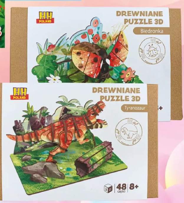 Puzzle drewniane 3D Tyranozaur HH Poland