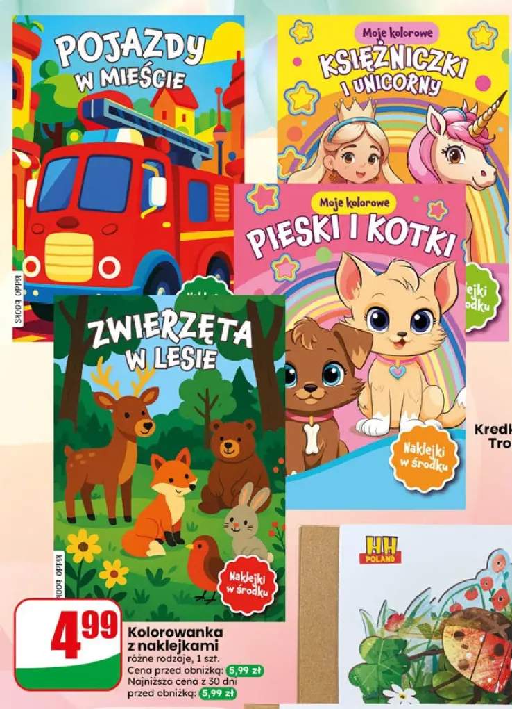 Kolorowanka z naklejkami Pojazdy w mieście