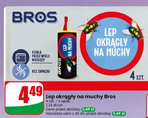 Lep okrągły na muchy Bros