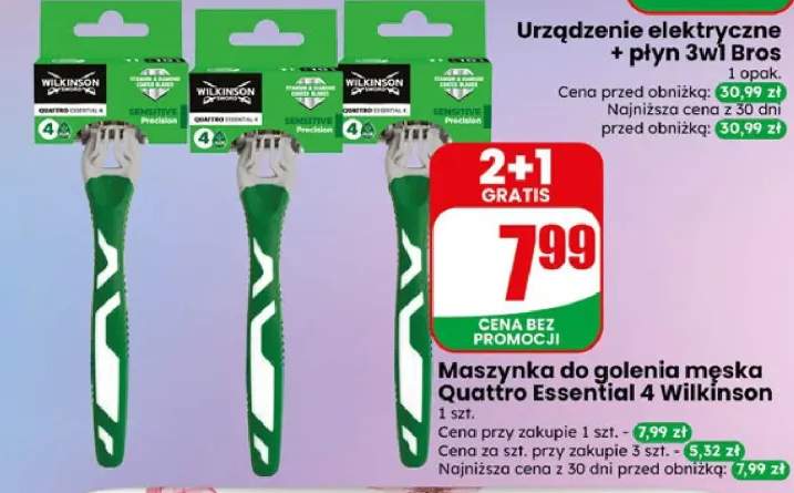 Maszynka do golenia męska Quattro Essential 4 Wilkinson