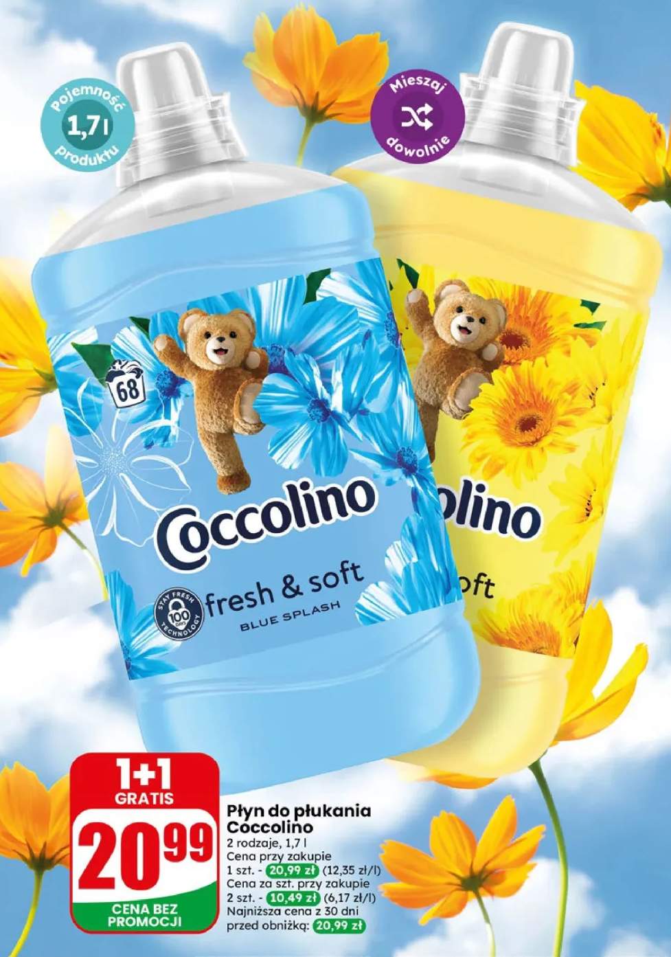 Płyn do płukania Coccolino fresh & soft Blue Splash