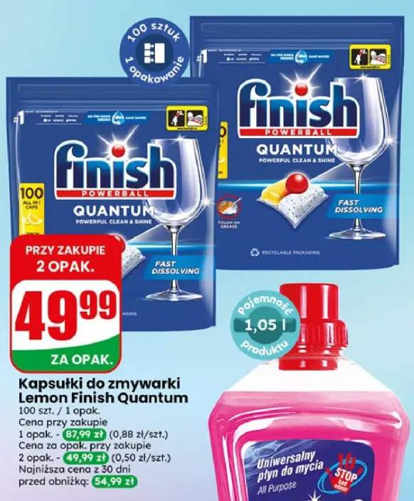 Kapsułki do zmywarki Lemon Finish Quantum