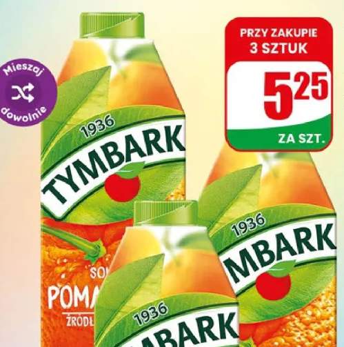 Sok pomarańczowy Tymbark 100%