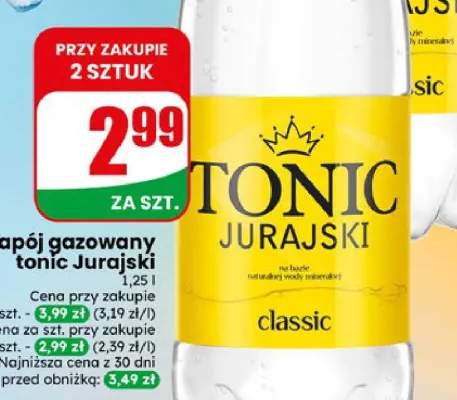 Napój gazowany tonic Jurajski classic