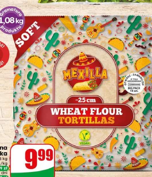 Tortilla pszenna Mexilla Soft Turka