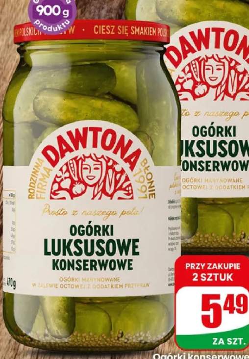 Ogórki konserwowe Luksusowe Dawtona