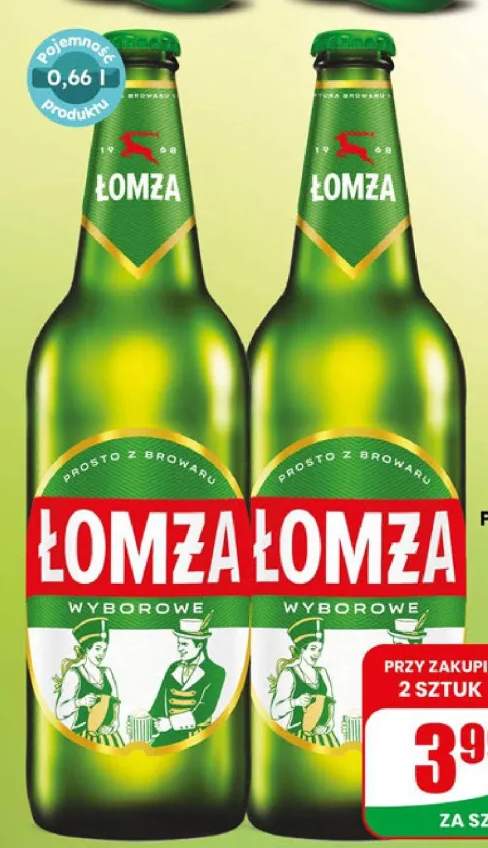 Piwo Łomża Wyborowe butelka bezzwrotna