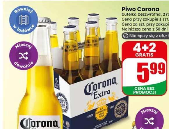 Piwo Corona Extra butelka bezzwrotna