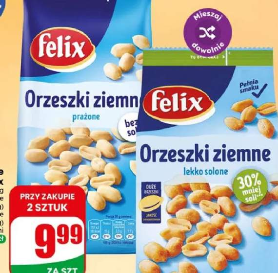 Orzeszki ziemne lekko solone Felix