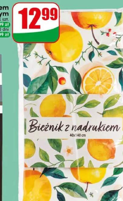 Bieżnik z nadrukiem jednostronnym różne wzory 40x140cm