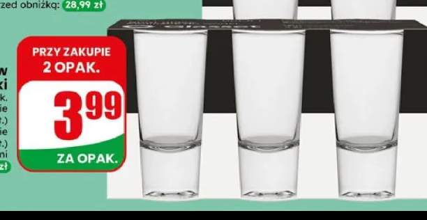 Komplet kieliszków do wódki 25ml