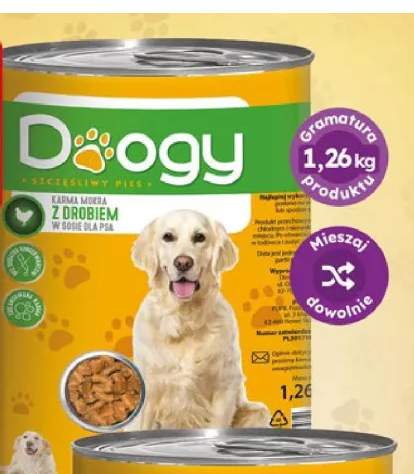 Mokra karma dla psa z wołowiną w sosie Doogy