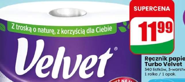 Ręcznik papierowy Turbo Velvet super mocny 3-warstwowy