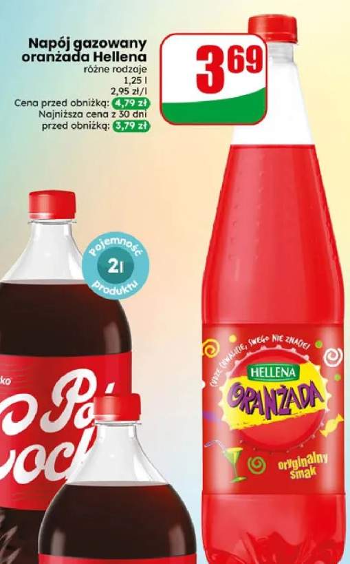 Napój gazowany oranżada Hellena