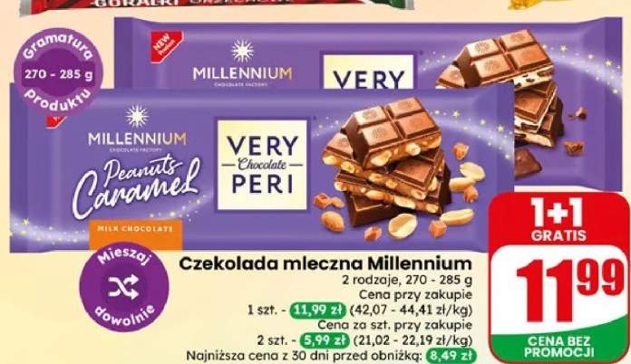 Czekolada mleczna Millennium Very Peri