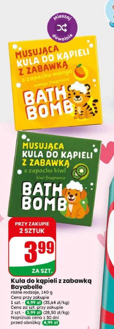 Kula do kąpieli z zabawką Bayabelle o zapachu kiwi