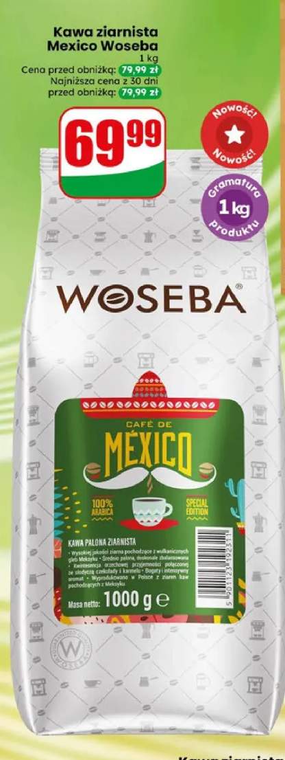 Kawa ziarnista Mexico Woseba