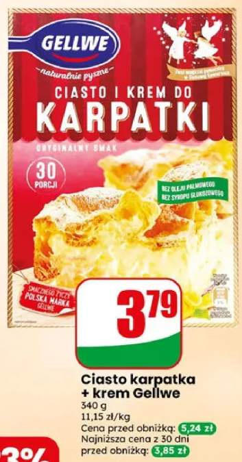Ciasto i krem do karpatki Gellwe